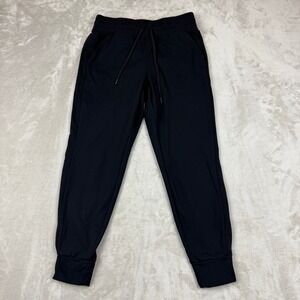 Yogalicious Polarlux Maya Illusion Joggers Women M Training Black Drawstring EUC